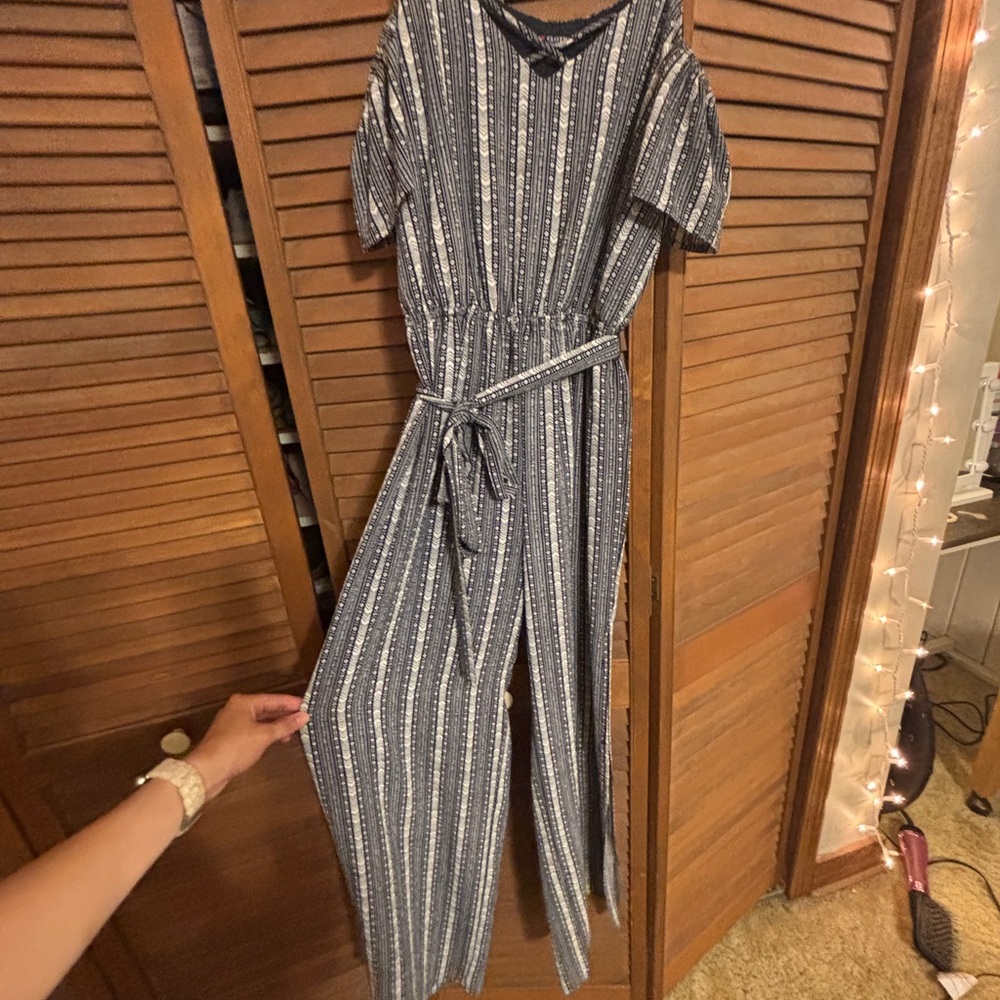 Striped Blue Jumpsuit